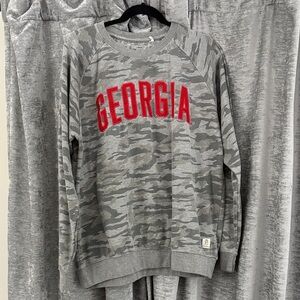 Pressbox Gray Heather Georgia Pullover